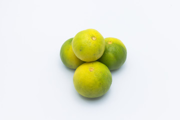 fresh lime isolated on white background