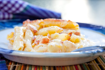 Homemade macaroni and cheese