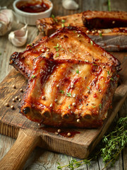 grilled pork ribs