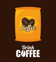 sack coffee bean graphic vector illustration eps 10