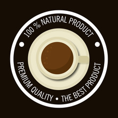 cup coffee product natural graphic vector illustration eps 10