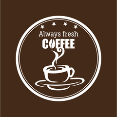 always fresh coffee graphic vector illustration eps 10
