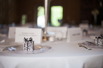 Wedding reception place setting detail 2