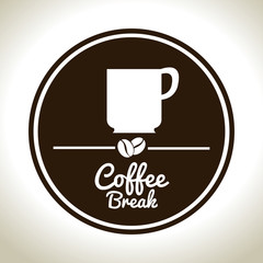coffee break cup white graphic vector illustration eps 10