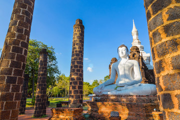 The Grand Hall of Wat Maha That Temple in Sukhothai, Thailand