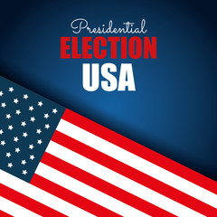 Fototapeta premium flag usa election presidential blue background graphic vector illustration eps 10