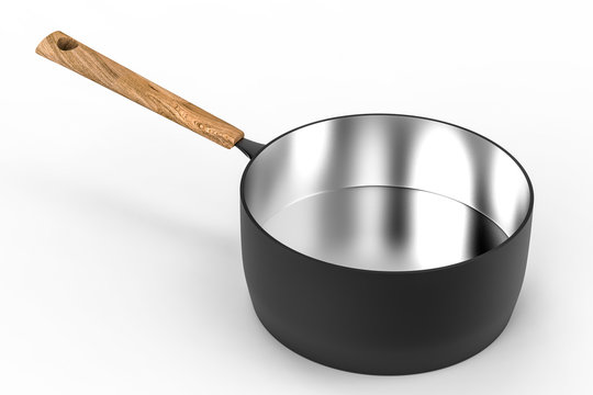 Empty Black Saucepan