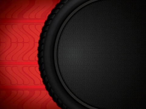 Tire track background