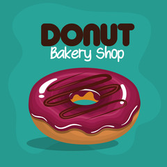 icon donut glazed pink chocolate graphic vector illustration eps 10
