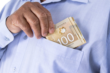 Canadian dollar banknotes