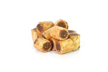 little wafer stick on white background
