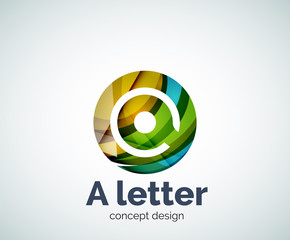 Obraz premium Vector A letter concept logo template