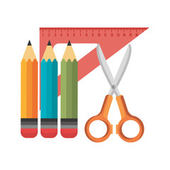collection elements school design isolated vector illustration eps 10