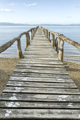Fototapeta premium Wooden jetty, Costa Rica