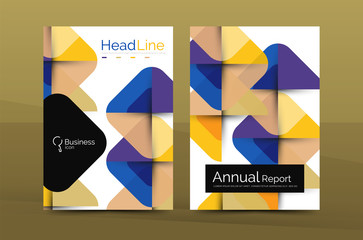 Business annual report cover design template