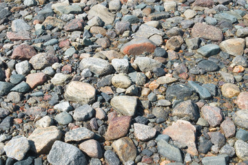 Stone texture shore