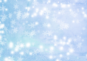 Christmas background with snowflakes