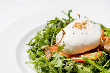  salad with poached egg