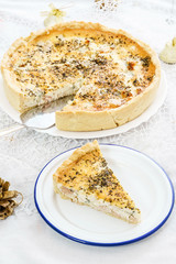 quiches with cheese