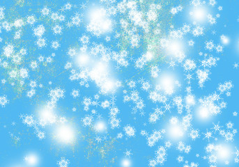 Christmas background with snowflakes