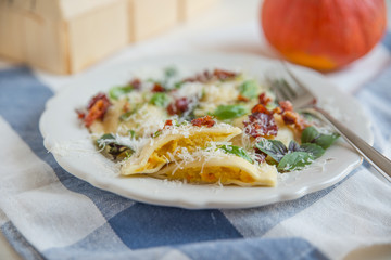Kürbis Ravioli 