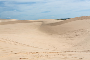 white sand dune desert in Mui Ne, Vietnam