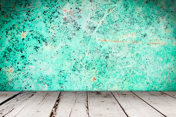 room interior vintage with wood floor