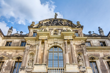 Fototapeta na wymiar Palais im Großen Garten Dresden - Detailaufnahme