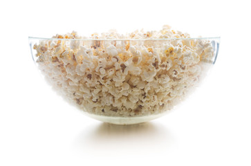 Tasty salted popcorn.