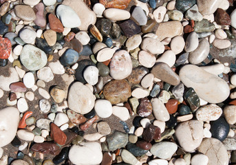 Background from sea stones for design.