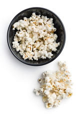 Tasty salted popcorn.