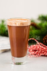 Hot chocolate with whipped cream