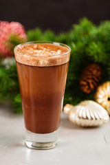 Hot chocolate with whipped cream