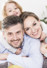 Fototapeta premium She loves her mommy and daddy