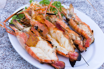 Grilled River Prawns