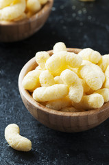 Corn sticks on the black table