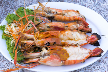 Grilled River Prawns