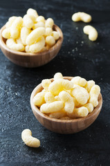Corn sticks on the black table