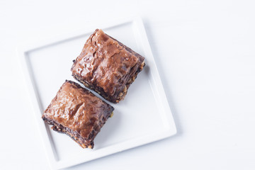 Baklava with chocolate