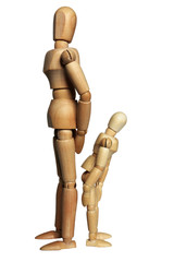 親子で手をつなぐ