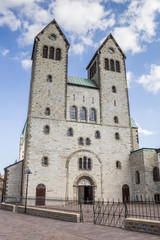 Fototapeta na wymiar Abdinghof church in the historical center of Paderborn