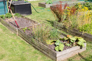 Hochbeete im Garten