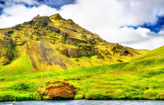 Landscape near the Skoga River - Iceland