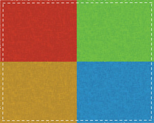 Fototapeta premium set of four natural canvas textures.