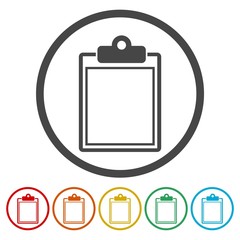 White icon of the circle