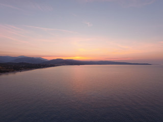Thassos sunrise / Aerial photos
