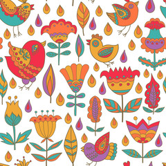 Decorative seamless background pattern