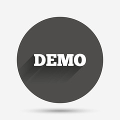 Demo sign icon. Demonstration symbol.