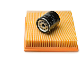 Air and oil filter. Isolate