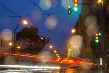 Streets of Prague at night